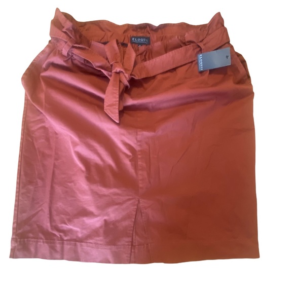 ELOQUII paperbag waist belted pencil skirt plus size 22 NWT - Picture 3 of 5